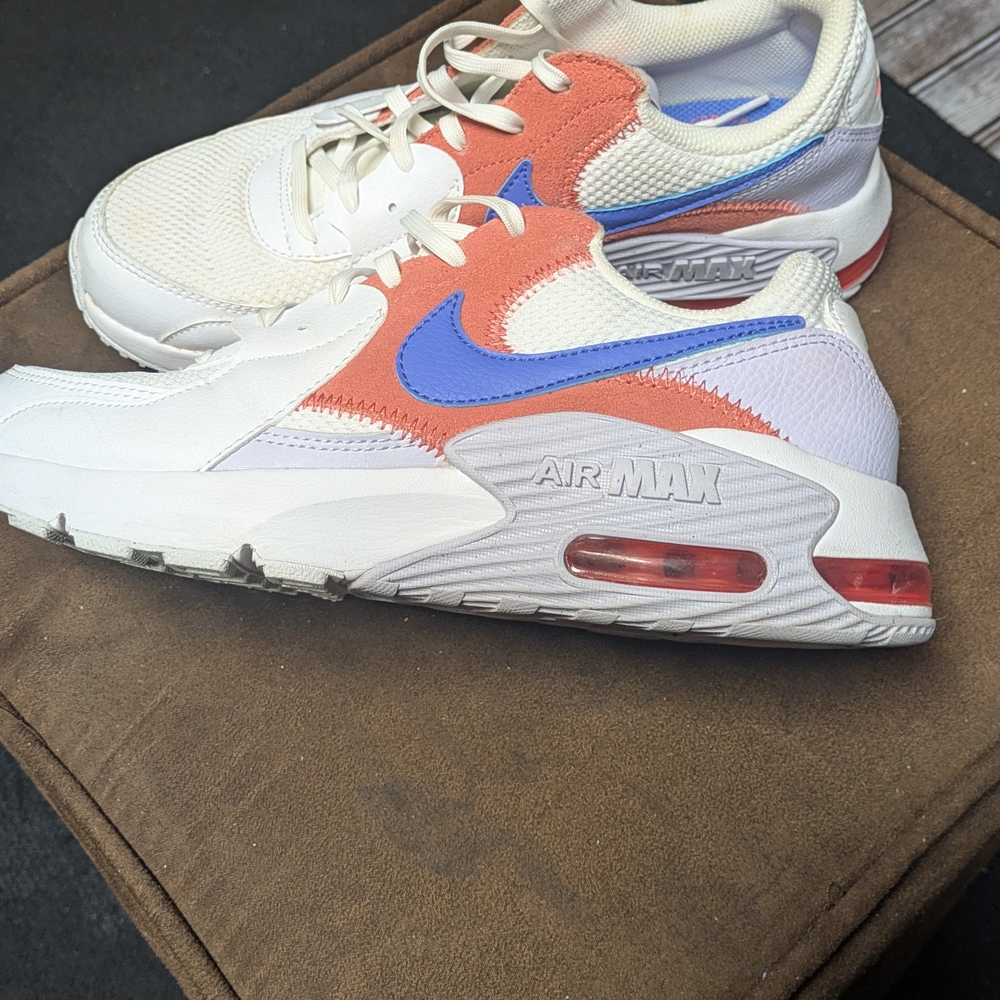 Nike Air Max Sneakers White Blue Coral